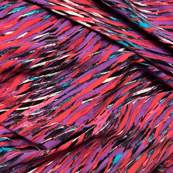 Spanx One Piece Draped Swimsuit Slimming Waist Control pink art deco - Picture 10 of 10